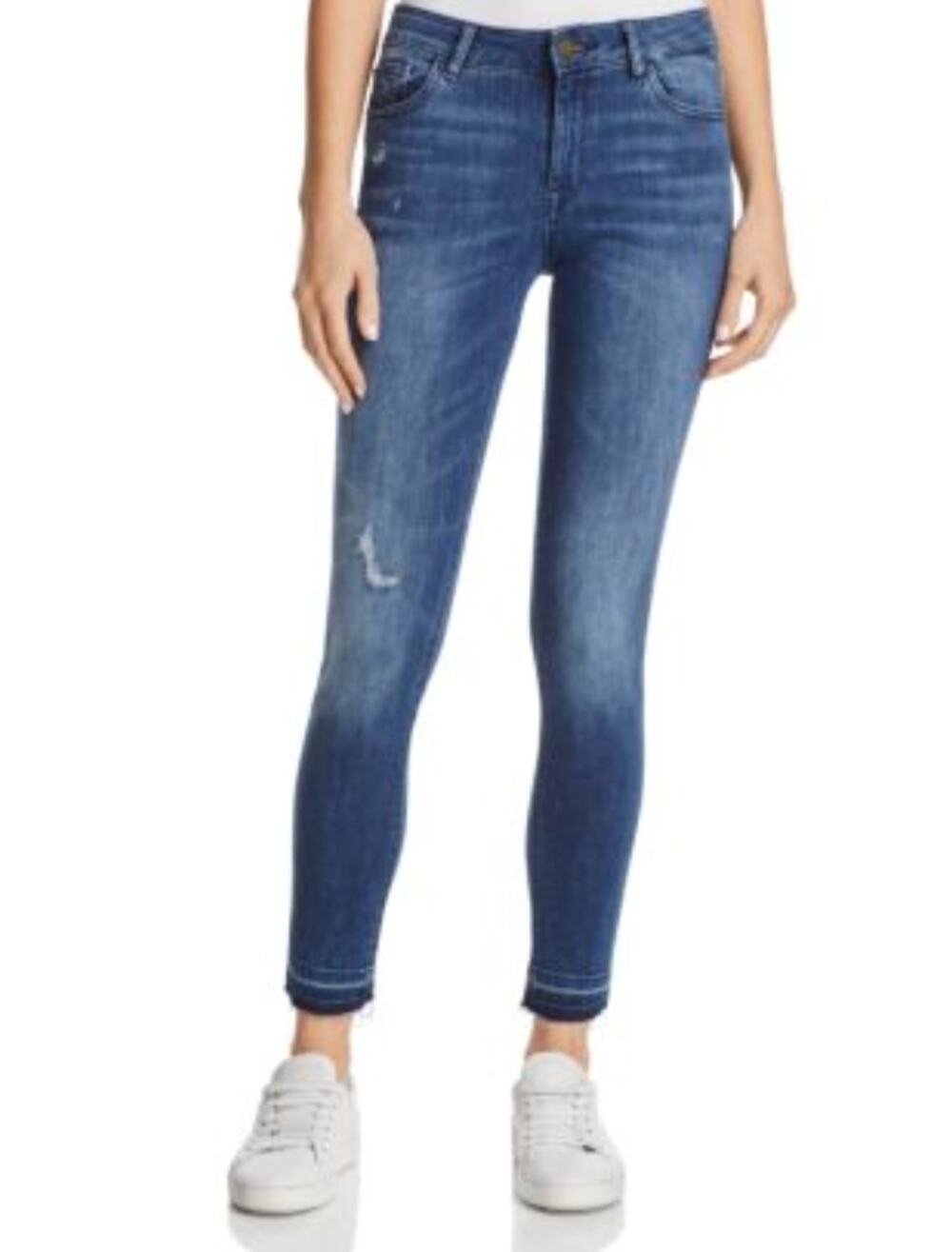 DL1961 River Blue Mid Rise Margaux Instasculpt Ankle Length Skinny Denim Jean 27